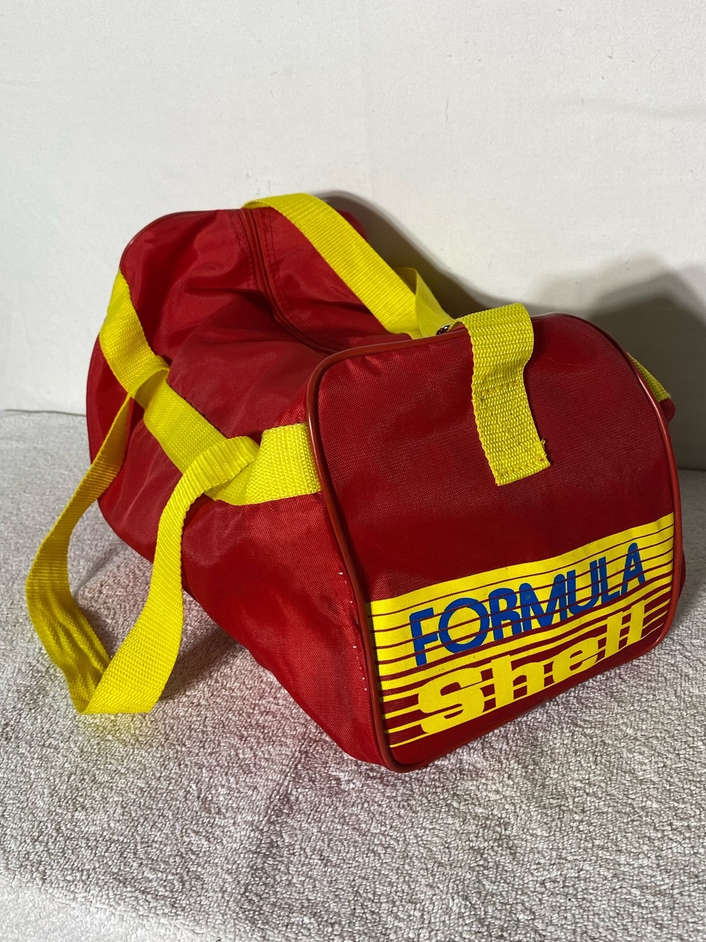 Vintage 80s/90s Formula Shell Racing Promotional Duffle Bag Travel Bag Nostalgia